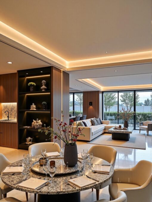 Thiết kế nội thất phòng khách biệt thự Buôn Ma thuột 3