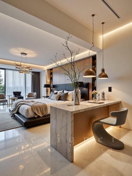 Thiết kế nội thất phòng khách biệt thự Buôn Ma thuột 2