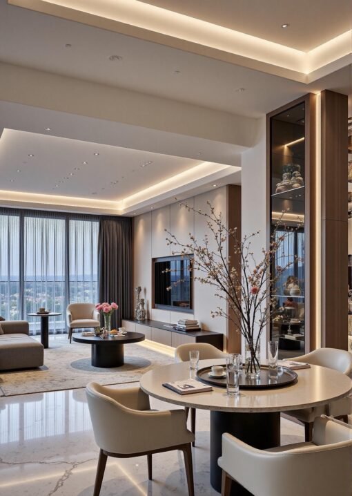 Thiết kế nội thất phòng khách biệt thự Buôn Ma thuột
