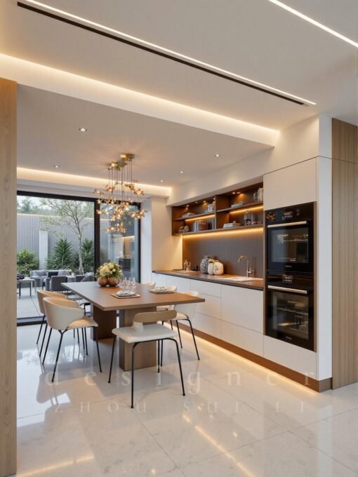 Thiết kế nội thất phòng khách biệt thự Buôn Ma thuột